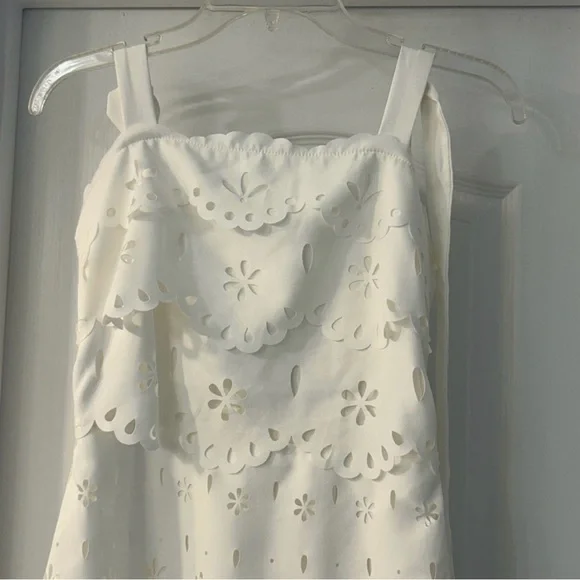 Petal and Pup Off White Eyelet Tie-Shoulder Maxi Dress Size XS - Picture 8 of 16